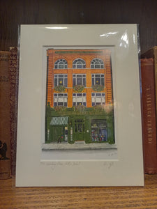 Winding Stair Bookshop Print from Emma Doyle Art